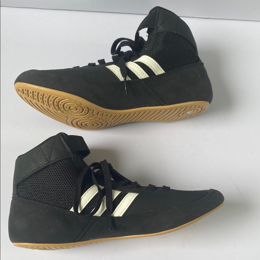 Black and White High-Top Sneakers - Picture 6 of 10